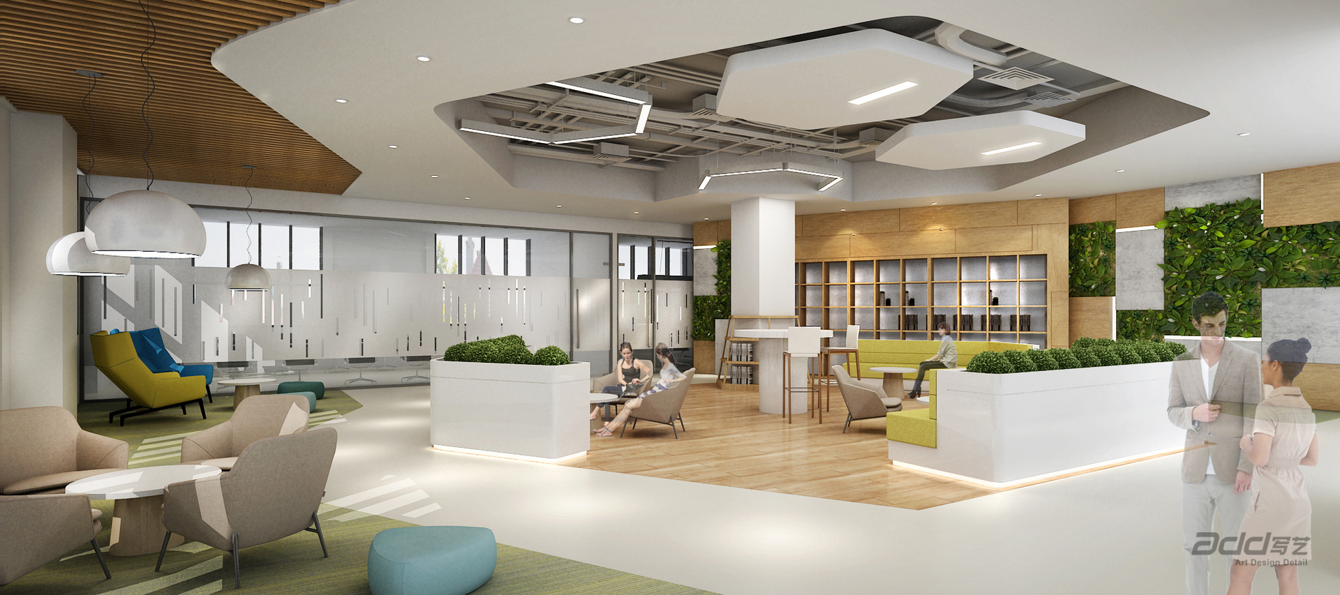 藍怡科技辦公空間設計 休閑區(qū)-pc